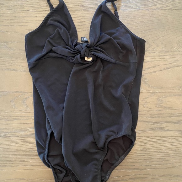 3 for $20! Black bodysuit with tie front. - Picture 1 of 1